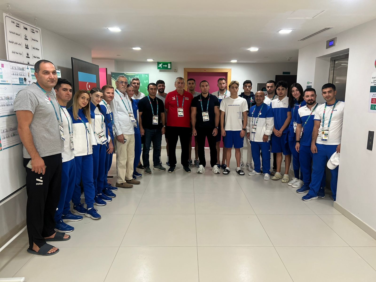 Milli Olimpiya Komitəsinin rəsmiləri Ər-Riyadda Atletlər kəndində olublar